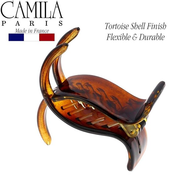 Hair Clips Celluloid Tortoiseshell 2 Pack No Slip Grip Strong Hold Fashion main image 6